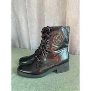 Women’s Sam & Libby Black Combat Boots – Size 11